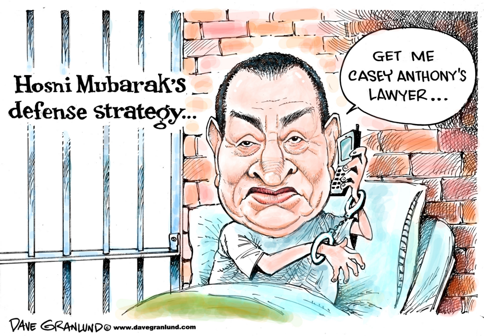  HOSNI MUBARAK TRIAL by Dave Granlund