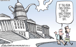 TURKEY RECALL  by Mike Keefe