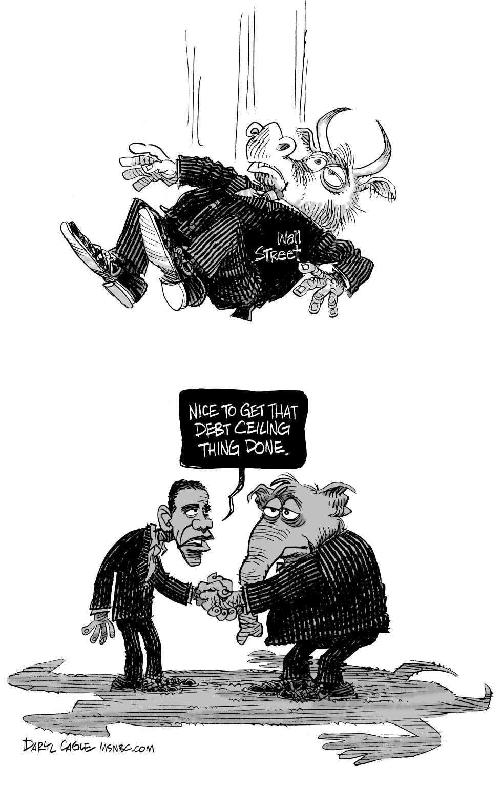 Wall Street Drop and Debt Ceiling