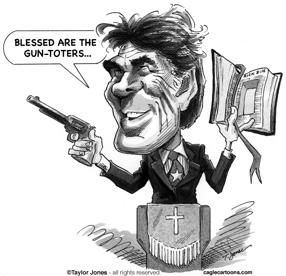 Rick Perry preaches