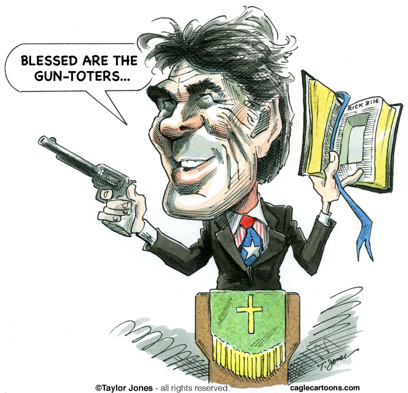 Rick Perry preaches - COLOR