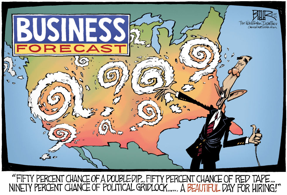  ECONOMIC WEATHER MAN by Nate Beeler