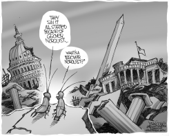 WHATS A GROVER NORQUIST BW by John Cole