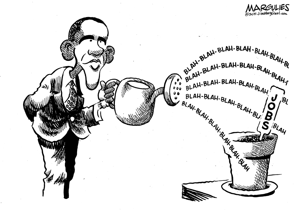 OBAMA AND JOB GROWTH by Jimmy Margulies