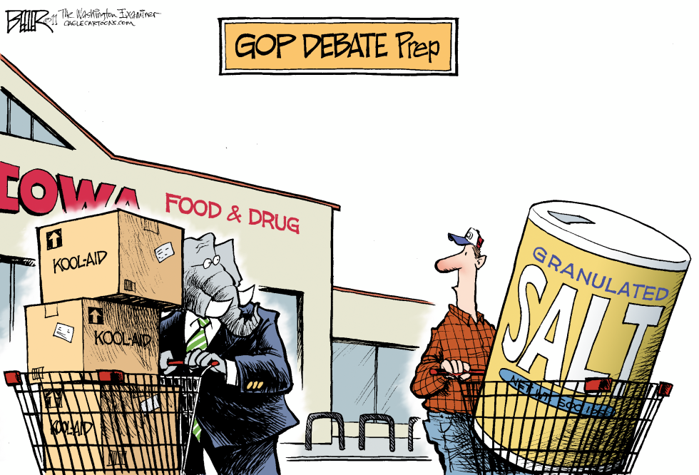  GOP DEBATE PREP by Nate Beeler