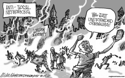 ANTI-SOCIAL NETWORKING by Mike Keefe