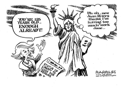 STATUE OF LIBERTY REPAIRS by Jimmy Margulies