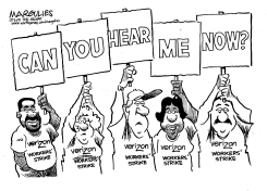VERIZON WORKERS ON STRIKE by Jimmy Margulies