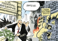BARBARIANS AT THE GATE  by Pat Bagley