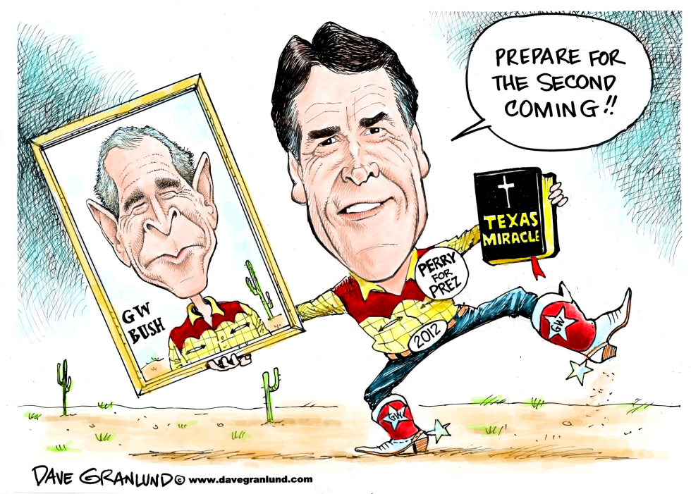  RICK PERRY AND TEXAS MIRACLE by Dave Granlund