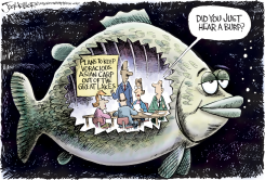ASIAN CARP THREAT by Joe Heller