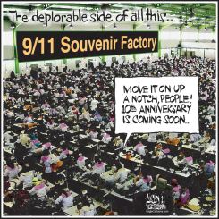 9/11 SOUVENIR FACTORY by Terry Mosher