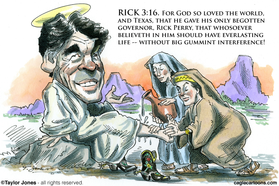 Gospel according to Rick Perry - COLOR