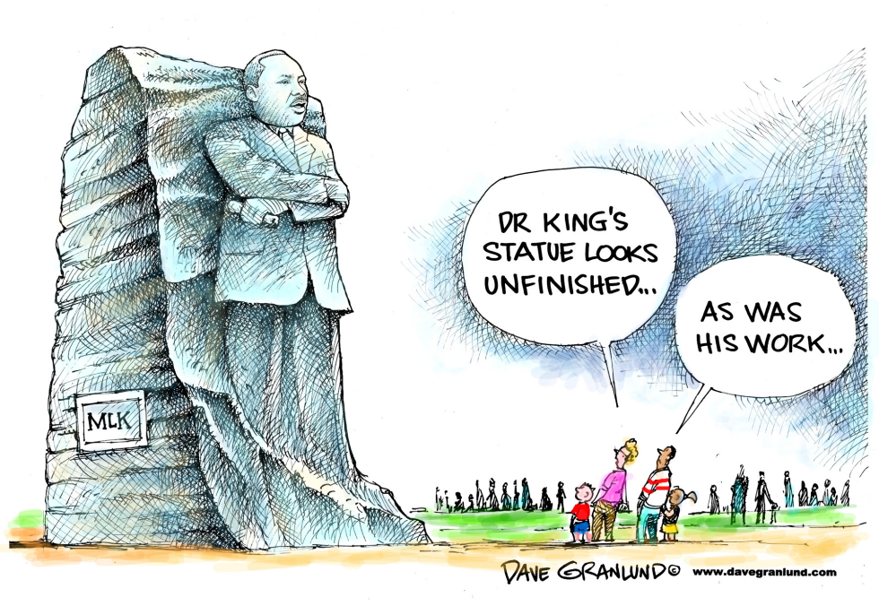  MARTIN LUTHER KING STATUE by Dave Granlund