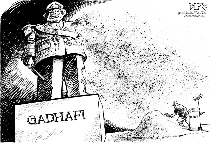 Crumbling Gadhafi