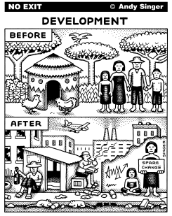 DEVELOPMENT BEFORE AND AFTER by Andy Singer