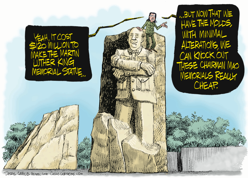 Martin Luther King Memorial and China COLOR