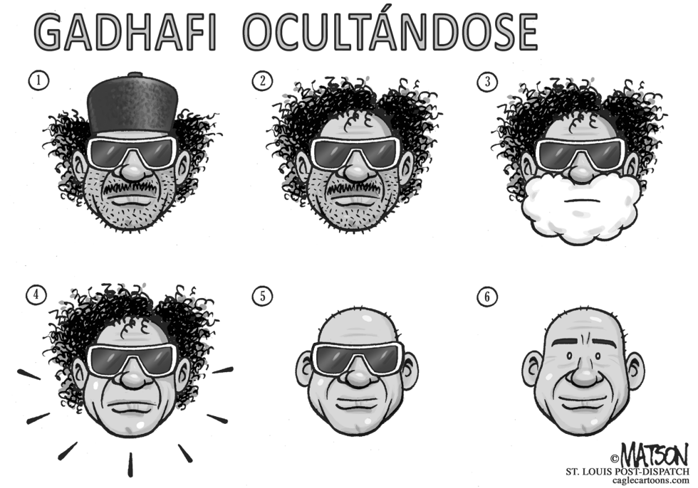 Gadhafi Ocultandose