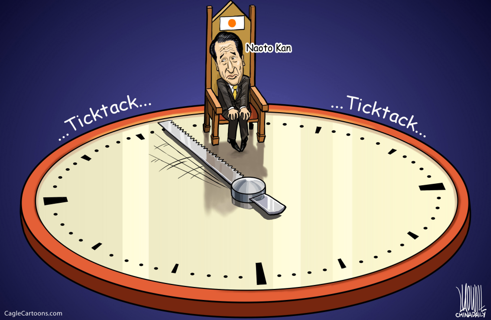 Countdown for Japanese Prime Minister