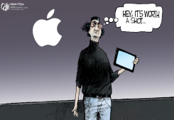 APPLE CEO  by Cam Cardow
