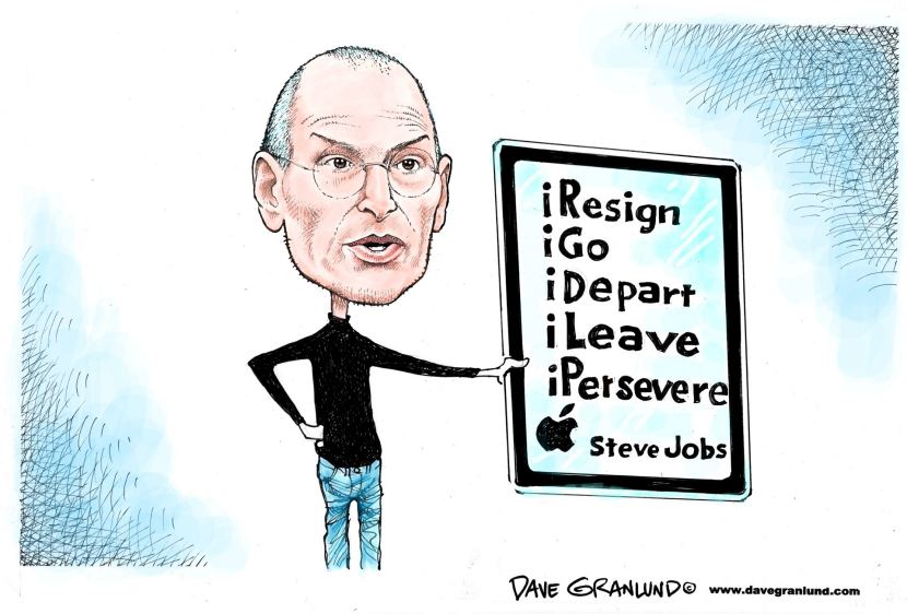 Steve Jobs resigns