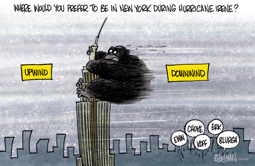 Hurrican Irene hits New York