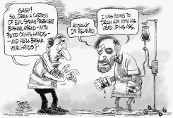 SYRIAN CARTOONIST ALI FERZAT by Daryl Cagle