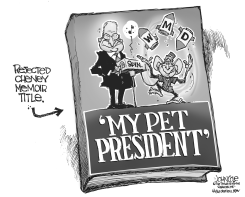 CHENEY MEMOIR BW by John Cole