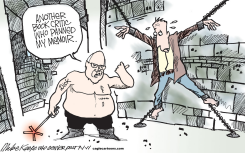 CHENEY MEMOIR  by Mike Keefe