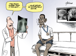 SPINELESS OBAMA by Rob Tornoe