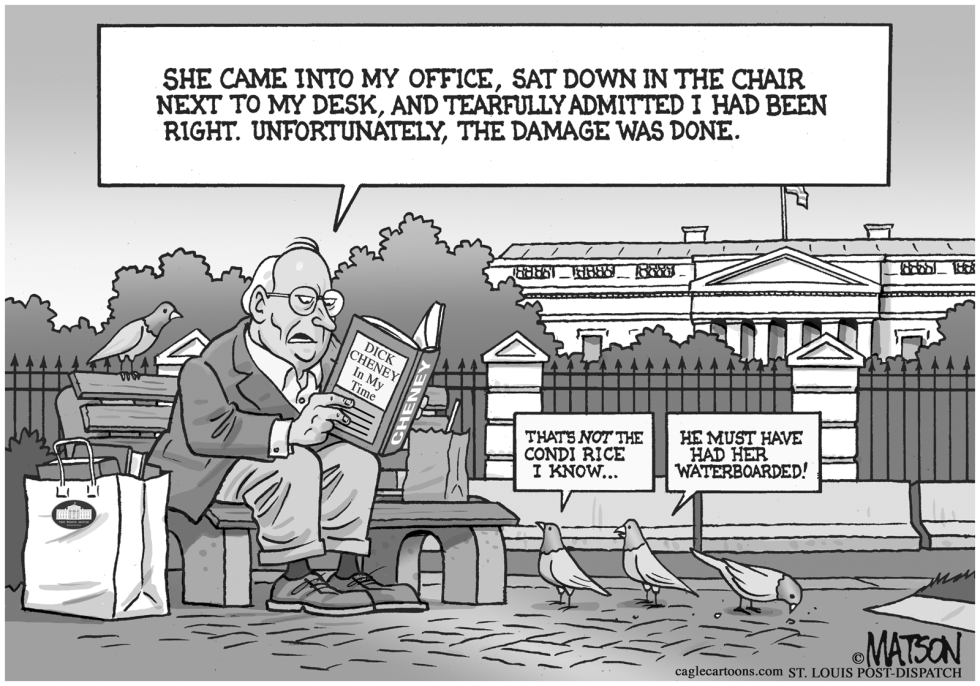 DICK CHENEY BOOK READING by R.J. Matson