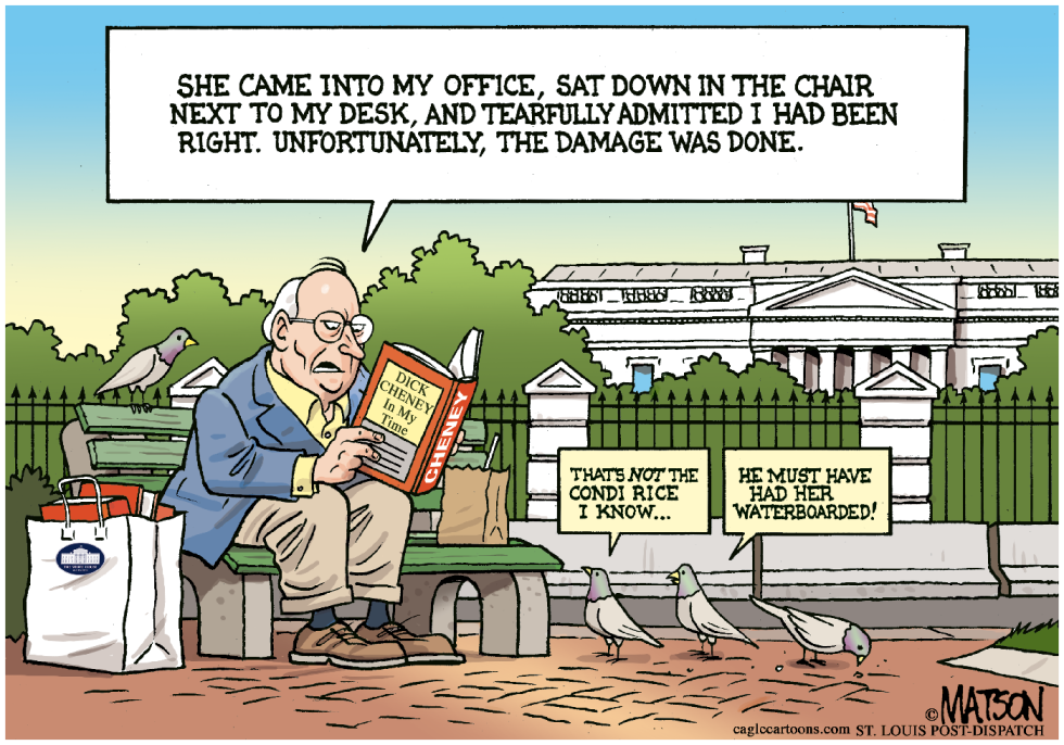 DICK CHENEY BOOK READING- by R.J. Matson