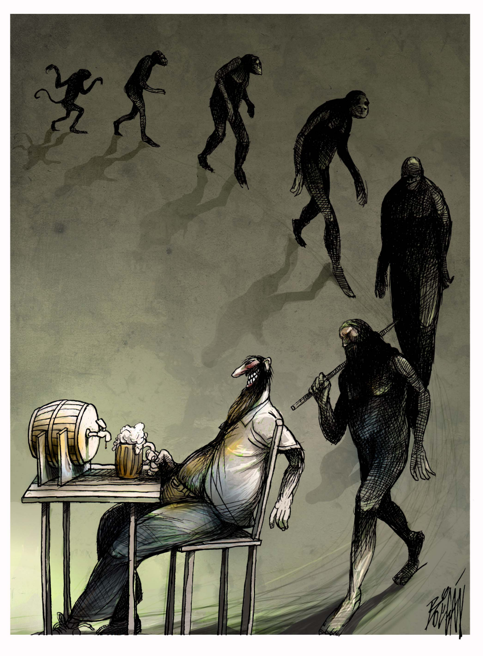 La evolución y la cerveza / COLOR