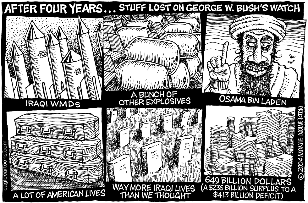  THINGS BUSH HAS LOST by Wolverton