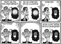 EL PLAN DE EMPLEOS DE OBAMA by Bob Englehart