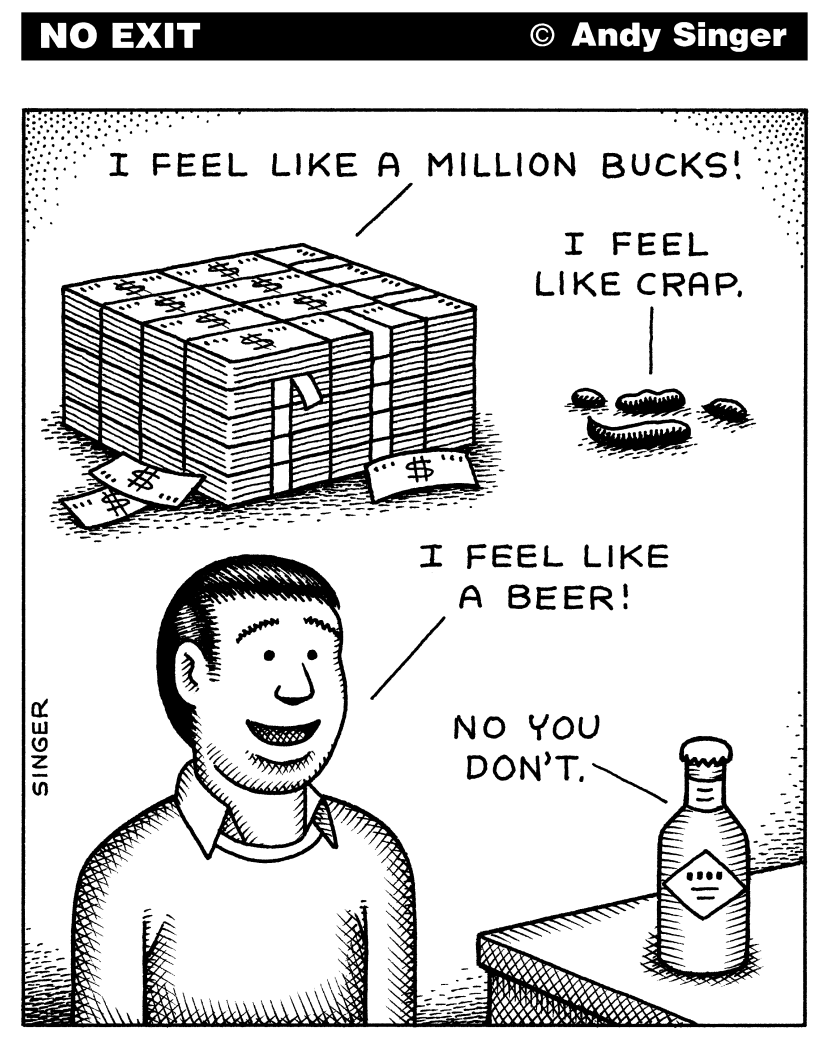 I feel like a beer