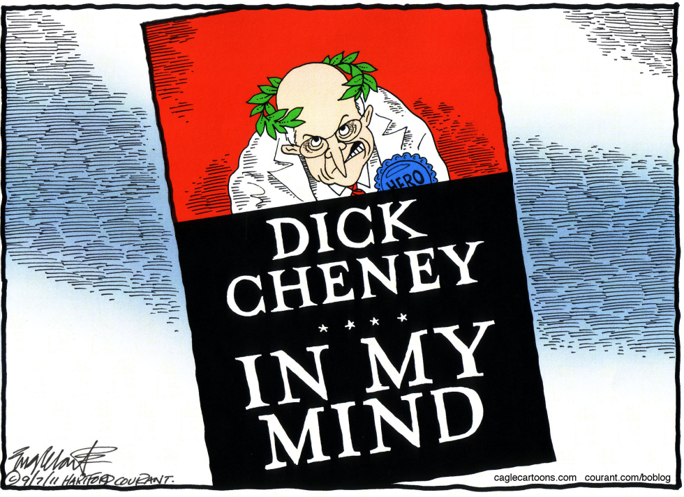  DICK CHENEYS BOOK by Bob Englehart