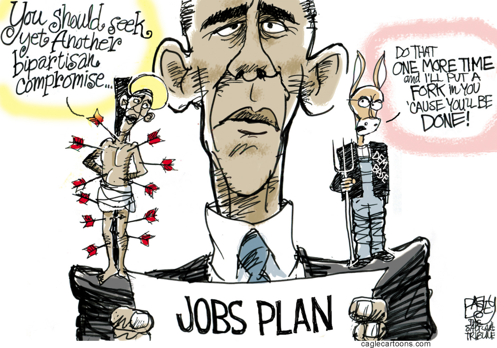  HAVING OBAMAS EAR by Pat Bagley