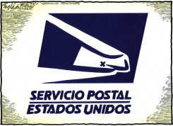 OFICINA POSTAL EN PROBLEMAS / by Bob Englehart