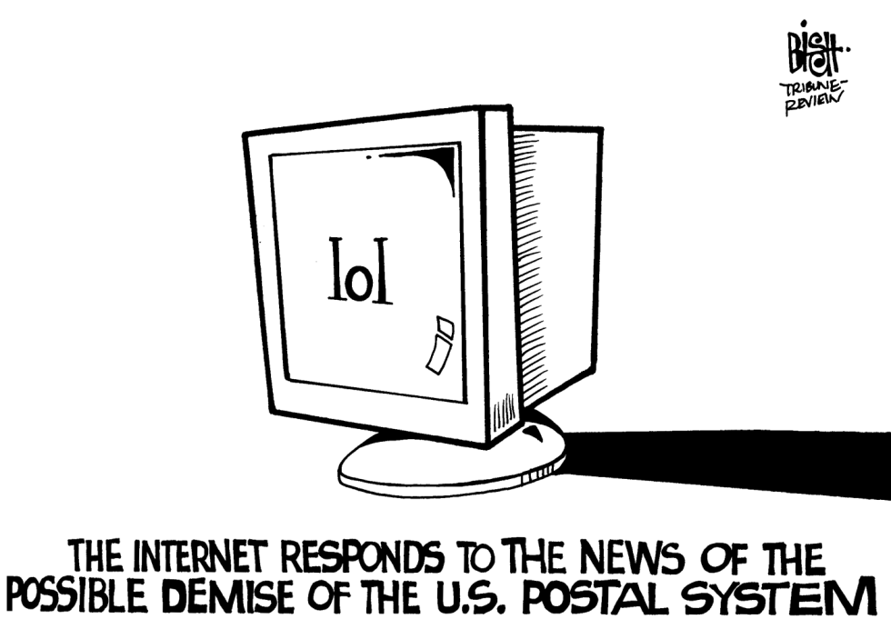 INTERNET AND THE POSTAL SERVICE, B/W