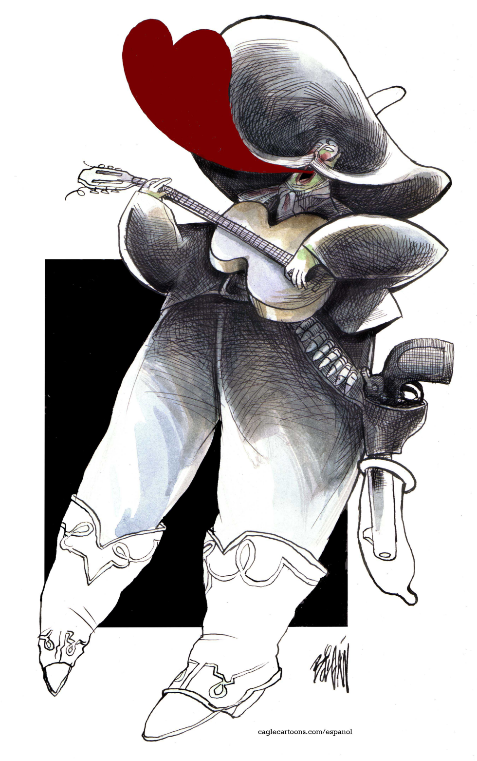 Pistolero protejido