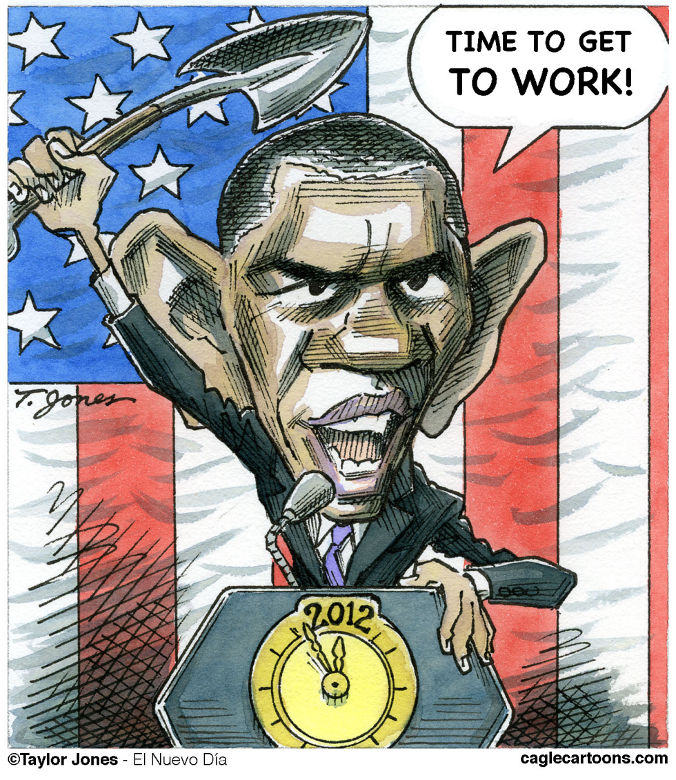 Obama the Workin Man - COLOR