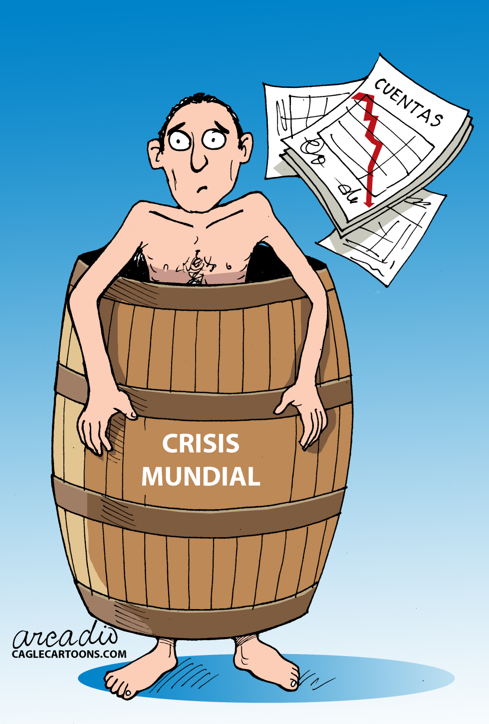Economía mundial en aprietos