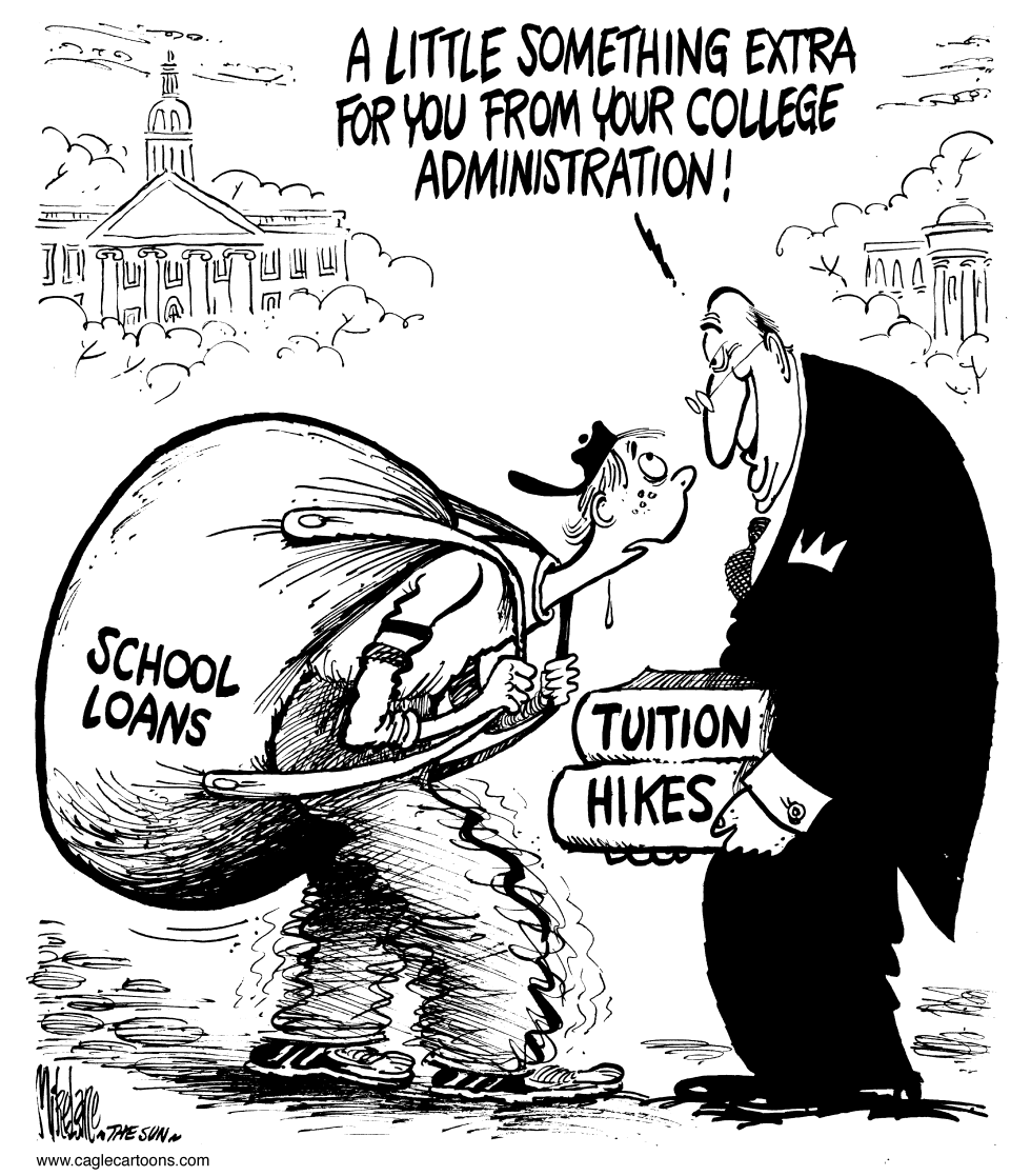  TUITION HIKES by Mike Lane