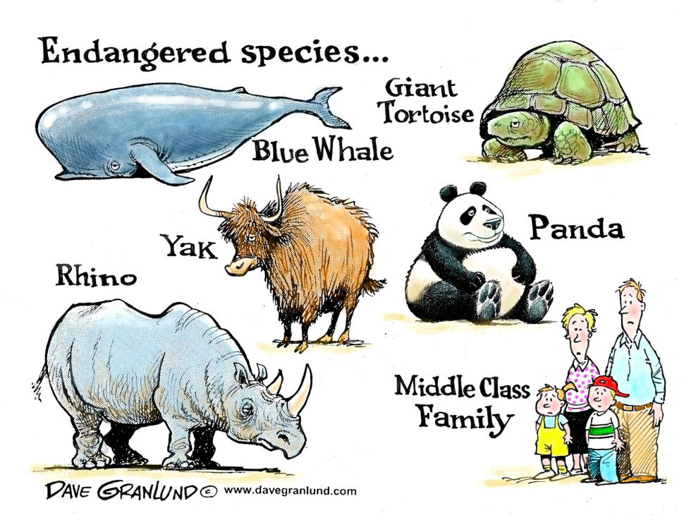  MIDDLE CLASS ENDANGERED by Dave Granlund