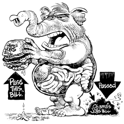 GOP PASSES OBAMA JOBS BILL by Daryl Cagle