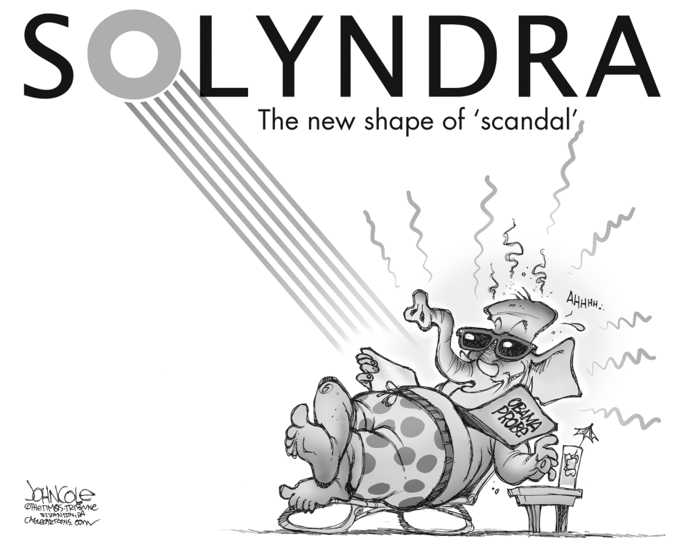 Solyndra sunbather BW