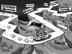 LIBYA'S JOURNEY by Paresh Nath