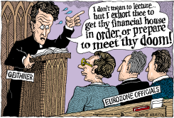 GEITHNER PREACHES TO EUROZONE  by Monte Wolverton