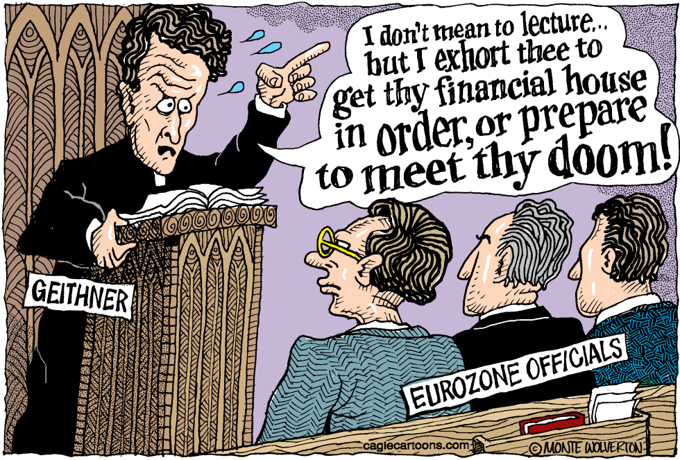 Geithner Preaches to Eurozone COLOR